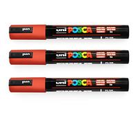 Uni-Ball POSCA PC-5M - Pennarelli per pittura, 1,8-2,5 mm, colore: Rosso rubino