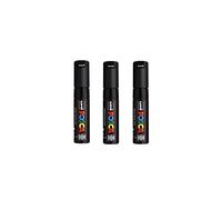 UNI-BALL-POSCA PC- 8 K-NOIR-LOT DE 3 STYLOS