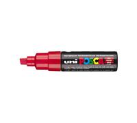 uni-ball Posca PC-8K Broad Chisel Tip Marker - Red, Pack of 6