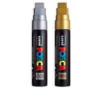 Uni-Ball posca PC-17K Scalpello Punta Pittura Pennarello - Set Di 3 - Oro