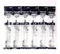 Uni-Ball Power Tank ricariche per penna a sfera con inchiostro nero, 0.7 mm, snp7.24, set di 6 (Japan Import) [komainu-dou Original Package]