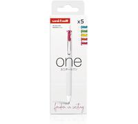 Uni-Ball Rollerball inchiostro gel One 0,7 mm Astuccio 5 colori NEON
