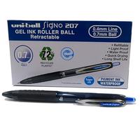 Uni-Ball Rollerball Inchiostro Gel Segno UMN-207E Blu 0,7mm Scatola 12pz