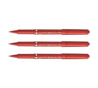 UNI-BALL Set di 3 penne in feltro SIGN PEN (MYT7 R), 1 mm, colore: Rosso