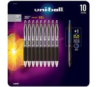 Uni-Ball Signo 207 Retractable Gel Ink Pen, 0.7mm, Medium Point (10)