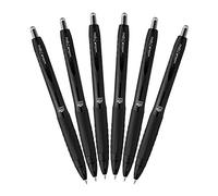 Uni-Ball Signo 307 - Penna a inchiostro gel retrattile, 6 conti (media, nero)