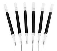 Uni-Ball Signo UMN-207 - Confezione da 6 ricariche per penna da 0,7 mm, inchiostro gel, colore: Nero