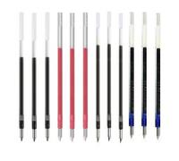 Uni-ball SXR-80-05 - Ricariche per penna a sfera Jetstream, punta extra fine da 0,5 mm, 4 ricariche di colore (nero/blu/rosso/verde), set da 12 pezzi