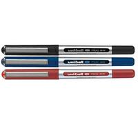 UNI-BALL UB - 150 EYE MICRO Lot de 3-Assortiment - 1 x 1 x noir, bleu, 1 x rouge