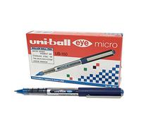 Uni-Ball UB-150 Eye Micro - Penna a sfera a punta fine, confezione da 12, colore blu