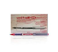 Uni-Ball UB-157 Eye - Penna a sfera a punta fine, confezione da 12, colore: Rosso