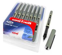 Uni-Ball UB-157 Penne Rollerball 0.7Mm Nera Inchiostro Viola Astuccio Da 8