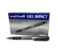 Uni-ball UM153S Impact Gel Rollerball 1.0mm Tip 0.6mm Line Blue Ref UM153BLU 12