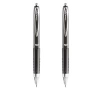 uni-ball UMN-207 - Penna a sfera retrattile, punta da 0,7 mm, inchiostro nero, confezione da 2