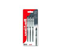 uni-ball Vision Elite UB-200 - Penna a sfera con punta media da 0,8 mm, per scrittura a mano, disegno, arte e colorazione, inchiostro liquido resistente allo sbiadimento e all'acqua, confezione da 3