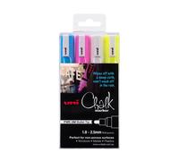 Uni Chalk Marker 1,8x2,5 mm punta tonda Formula a base d'acqua vibrante assortit