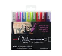 Uni Chalk Marker 1,8x2,5 mm punta tonda Formula a base d'acqua vibrante assortit