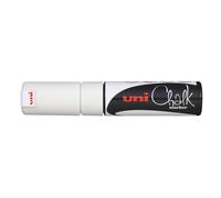 UNI CHALK PWE-8K FL WHITE MARKER CHISEL TIP 8.0mm - Single Marker