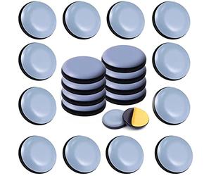 Uni-Fine 24 pezzi di scivoli rotondi autoadesivi per mobili, feltrini per spostare mobili Scivoli per Mobili per spostare mobili pesanti, aiutare il trasloco, organizzare uffici(20mm)