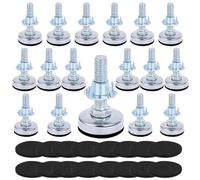 Uni-Fine M10, 16 Piedini di Livellamento Regolabili in Altezza per Mobili