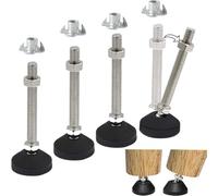 Uni-Fine M12 x 100 x 40 mm, può sopportare 500 kg, piedini regolabili in altezza, piedini regolabili in altezza, piedini regolabili in altezza per mobili