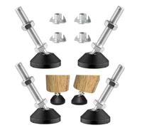 Uni-Fine M8 x 50 mm Ø40 mm vite di regolazione, piedini per mobili, base per mobili, 450 kg, piedini regolabili, altezza massima di 15 °