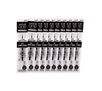 uni Ink Refills for One P - One F Gel Pens • 0.5 mm • Black Ink • Set of 10 [UMR-05S]