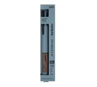 Uni Jetstream 4&1 KarimoKu Wood Grip 0.5mm MSXE5KF05 Steel Blue Made in Japan