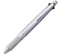三菱鉛筆 uni Jetstream 4&1 Metal Edition, penna a sfera da 0,5 mm (nero, rosso, blu, verde) e portamine da 0,5 mm, argento ghiaccio (MSXE52000A05.81)