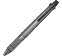 uni Jetstream 4&1 Metal Edition, penna a sfera da 0,5 mm (nero, rosso, blu, verde) e matita meccanica da 0,5 mm, canna di fucile metallizzato (MSXE52000A05.43)