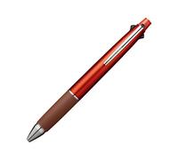 Uni Jetstream Multi Pen 4 e 1, penna a sfera da 0,5 mm (nero, rosso, blu, verde) e matita meccanica da 0,5 mm, arancione sangue (MSXE5100005.38)
