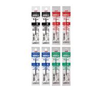 Uni Jetstream SXR8005 - Ricarica per penna a sfera, 0,5 mm, 8 pezzi, colore: nero, rosso, blu, verde