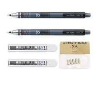 Uni Kuru Toga Matita Meccanica Autopulente Fume 2 Set + 24 Mine 5 Gommini