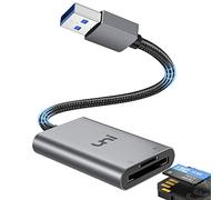 uni Lettore di schede USB 3.0 2 in 1 SD Card Reader in alloggiamento in alluminio e cavo in nylon, adattatore USB 3.0 per SD/Micro SD/TF/SDHC/SDXC/MMC, compatibile con Windows/Mac/OS ecc.