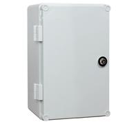 Armadio a commutazione UNI-mini con serratura, 300 x 200 x 160 mm, alloggiamento industriale 43.01 IP65 5900, Plastica, bianco