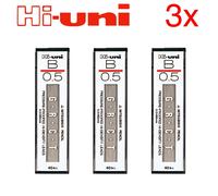 Uni Mitsubishi Hi-Uni Mine Ricambio per Matite Meccaniche • 0.5mm • B • Set of 3