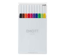 Astuccio 10 fineliner EMOTT tratto 0.4mm colori ass. Standard Uni Mitsubishi