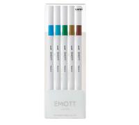 Astuccio 5 fineliner EMOTT tratto 0.4mm colori ass. Island Uni Mitsubishi