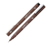 UNI MITSUBISHI - M PIN105 SEP - Pin fineliner - punta 0.5 mm - seppia - Uni Mitsubishi - 93931 - Conf. da 12 Pz.