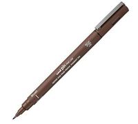 uni Pennarello tecnico Pin - Punta Brush 0,02 mm - Seppia