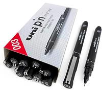 Uni Pin Fineliner Disegno Penna - Nero - 0.03mm - Scatola da 12