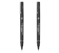 Uni Pin - Penne da disegno, inchiostro nero, punta da 0,3 mm, confezione da 2