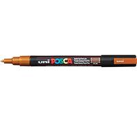 UNI POSCA EVIDENZIATORE PC-3M PITTURA VETRO Penna Fine proiettile punta 1.3mm bronzo