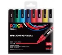 Uni Posca Marcatore di Pittura a Base di Acqua - PC-5M/8C Set Basic 1,8-2,5mm NEW