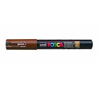uni-ball 186787 - Marker POSCA mit extra feiner Rundspitze, braun, 1 Stück