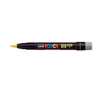 Uni Posca Marker PCF-350 - Penna per vetro, punta 8 mm, colore: Giallo