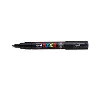 Uni Posca PC-1M Extra-Fine 0,7 mm Nero - Set 6 Pennarelli Multi-Superficie