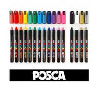 Uni Posca PC-1MR Pittura Evidenziatori - Gamma Completa 16 Set Penne - Tutti 16