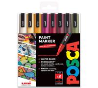 Uni POSCA - PC-3M Arte Pittura Marcatori - Autunnale Set - di 8 - IN Regalo