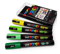Uni Posca PC-5M Arte Pennarello Pittura Penne - Prato Tonalità - Set Di 4